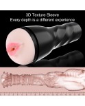 Hismith Oral Fleshlight with 3 Vibrating Speed + 2 Modes for Kliclok