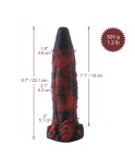 Hismith Scarlet-hunter 8.7 in Fantasy Dildo with Tapered Head & Bumps