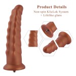 Hismith 10" (25.4 cm) Ejaculating Tentacle Silicone Dildo with Suction Cup & Removable Kliclok