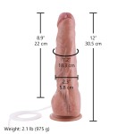 Hismith 12" (30.5 cm) Big Squirting Silicone Dildo with Suction Cup & Removable Kliclok