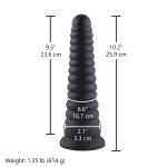 Hismith 10.2" (25.9 cm) Ringed Tapered Cumming Dildo with Suction Cup & Removable Kliclok Hismith 10.2" (25.9 cm) Ringed Tapered Cumming Dildo with Suction Cup & Removable Kliclok