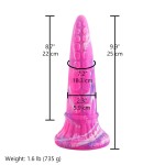 Hismith 10" (25 cm) Tentacle Dildo with Tapered Head & Raised Bumps