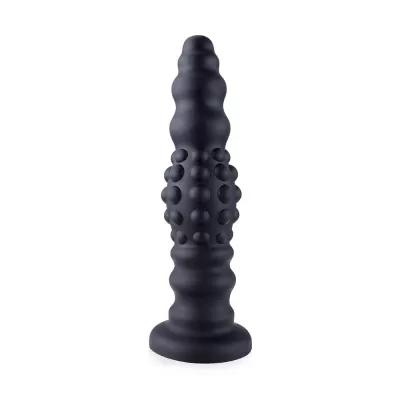 Hismith 11.3" (28.7 cm) Silicone Beaded Anal Dildo with Bumps & Tapered Head