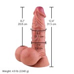 Hismith 12.4" (31.5 cm) Extra Large Dual Layered Dildo with Bulging Veins & Big Eggs Hismith 12.4" (31.5 cm) Extra Large Dual Layered Dildo with Bulging Veins & Big Eggs