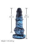 Hismith 8.9" (22.6 cm) Silicone Dildo with Raised Ridges & Removable Kliclok Hismith 8.9" (22.6 cm) Silicone Dildo with Raised Ridges & Removable Kliclok