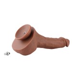 Hismith 11.8" (30 cm) Huge Dual Layered Silicone Dildo with Curved Shaft