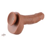 Hismith 23,1 cm kahekihiline silikoonist dildo eemaldatava Kliclokiga