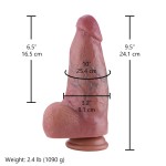 Hismith 24.1 cm (9.5") Thick Dual Density Silicone Dildo with Realistic Texture Hismith 24.1 cm (9.5") Thick Dual Density Silicone Dildo with Realistic Texture