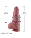 Hismith 9.5" (24.1 cm) Thick Dual Density Silicone Dildo with Realistic Texture Hismith 9.5" (24.1 cm) Thick Dual Density Silicone Dildo with Realistic Texture
