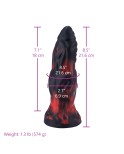 Hismith 8.5" (21.6 cm) Smooth Fantasy Dildo with Raised Lines & Tapered Head Hismith 8.5" (21.6 cm) Smooth Fantasy Dildo with Raised Lines & Tapered Head