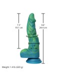Hismith 9.6" (24.4 cm) Silicone Fantasy Dildo with Protruding Scales & Tapered Head Hismith 9.6" (24.4 cm) Silicone Fantasy Dildo with Protruding Scales & Tapered Head