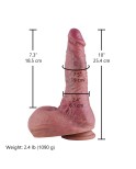 Hismith 10" (25.4 cm) Dual-layered Realistic Silicone Dildo with Lifelike Textures & Big Scrotum Hismith 10" (25.4 cm) Dual-layered Realistic Silicone Dildo with Lifelike Textures & Big Scrotum