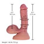 Hismith Dual Density Realistic Silicone Dildo with Suction Cup & Removable Kliclok Hismith Dual Density Realistic Silicone Dildo with Suction Cup & Removable Kliclok