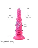 Hismith 10" (25.4 cm) Conical Spiral Tentacle Dildo with Suction Cup & Removable Kliclok Hismith 10" (25.4 cm) Conical Spiral Tentacle Dildo with Suction Cup & Removable Kliclok