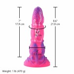 Hismith 8.6" Silicone Fantasy Dildo with Round and Dotted Bumps Hismith 8.6" Silicone Fantasy Dildo with Round and Dotted Bumps