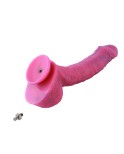 Hismith 9.7" (24.6 cm) Fantasy Starry Rose Red Dildo with Realistic Texture & Curved Shaft Hismith 9.7" (24.6 cm) Fantasy Starry Rose Red Dildo with Realistic Texture & Curved Shaft