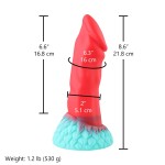 Hismith 8.6” (21.8 cm) Fireflow Silicone Dildo with Tapered Head and Smooth Shaft