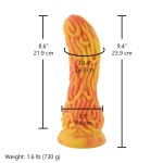 Hismith 9.4" (23.9 cm) Worm Dildos, Slightly Curved Fantasy Dong with Kliclok Hismith 9.4" (23.9 cm) Worm Dildos, Slightly Curved Fantasy Dong with Kliclok