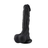 Hismith 12.4" (31.5 cm)' Huge Black Realistic Silicone Dildo with Removable Kliclok