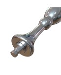 Hismith 8.5" (21.6 cm) Oval Head Metal Beaded Anal Dildo, Smooth Aluminium Anal Wand with KlicLok Hismith 8.5" (21.6 cm) Oval Head Metal Beaded Anal Dildo, Smooth Aluminium Anal Wand with KlicLok