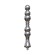 Hismith 8.2" Slim Metal Anal Dildo with Round Beads
