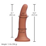 Hismith 10.2" (25.9 cm) Curved Delight Silicone G/P-Spot Dildo with Suction Cup & Removable Kliclok Hismith 10.2" (25.9 cm) Curved Delight Silicone G/P-Spot Dildo with Suction Cup & Removable Kliclok