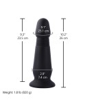 Hismith 10.2" (26 cm) Black Thunder Silicone Dildo with Suction Cup & Removable Kliclok Hismith 10.2" (26 cm) Black Thunder Silicone Dildo with Suction Cup & Removable Kliclok