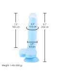 Hismith 9.7" Glow in the Dard Silicone Dildo with Suction Cup & Removable Kliclok Hismith 9.7" Glow in the Dard Silicone Dildo with Suction Cup & Removable Kliclok