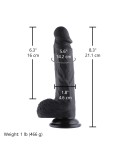 21 cm Flexible Lifelike Silicone Black Dildo with Keel for Hismith Sex Machines 21 cm Flexible Lifelike Silicone Black Dildo with Keel for Hismith Sex Machines
