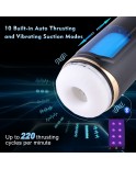 Sinloli APP Controlled 2-in-1 Male Masturbator with 10 Thrusting, Vibration Sucking Modes Pocket Stroker