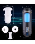 Sinloli APP Controlled 2-in-1 Male Masturbator with 10 Thrusting, Vibration Sucking Modes Pocket Stroker