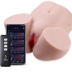 Bambola sessuale maschile per masturbazione, Sinloli Sex Toy maschile dalle dimensioni realistiche, telecomando intelligente APP con 10 modalità di spinta e vibrazione