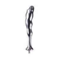 Hismith 7.7" (19.6 cm) Metal Dildo with Gentle Curves & Ridges