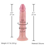 Hismith 9.1" (23 cm) Slim Realistic Dildo with Suction Cup & Removable Kliclok Hismith 9.1" (23 cm) Slim Realistic Dildo with Suction Cup & Removable Kliclok