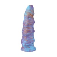 Nebula Swirl Silicone Dildo – 6.7" Handcrafted Textured Design for Unique Sensory Play