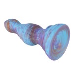 Galactic Ripple Silicone Dildo – 8.3" Textured Design with Suction Base