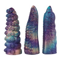 3-in-1 Galactic Fantasy Textured Silicone Finger Sleeve Set