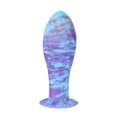 Nebula Surge Silicone Dildo – 6.2" Tapered & Textured with Wide Girth & Suction Base