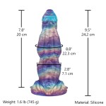 Nebula Titan Silicone Dildo – 9.5" Massive Textured Fantasy Design with Suction Base