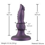 Midnight Serpent Silicone Dildo – 6.7" Textured Fantasy Design with Suction Base