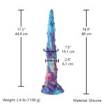 Starlash Silicone Tentacle Dildo – 18.9" Ultra-Long Twisted Fantasy Design with Bumps & Bold Color
