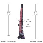 Abyssal Embrace Silicone Tentacle – 17.7" Deep Insertion Suction-Cup Fantasy Dildo