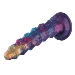 Skullspire Giant Dildo – 16" Gothic Fantasy Tower with Suction Base & Stacked Skull Texture