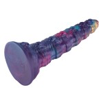 Skullspire Giant Dildo – 16" Gothic Fantasy Tower with Suction Base & Stacked Skull Texture