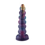 Skullspire Giant Dildo – 16" Gothic Fantasy Tower with Suction Base & Stacked Skull Texture