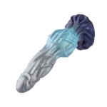 Tideborn Herald Silicone Dildo – 8.7" Oceanic Fantasy Design with Textured Veins & Wide Girth