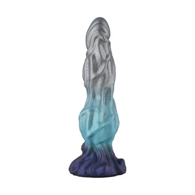 Tideborn Herald Silicone Dildo – 8.7" Oceanic Fantasy Design with Textured Veins & Wide Girth
