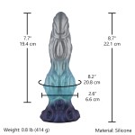 Tideborn Herald Silicone Dildo – 8.7" Oceanic Fantasy Design with Textured Veins & Wide Girth