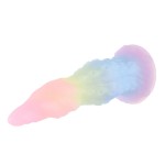 LumaTent Glow Fantasy Dildo – 8.3" Glow-in-the-Dark Pastel Tentacle with Suction Base