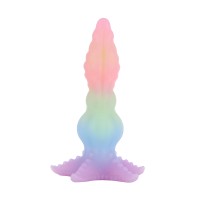 9.8" (25 cm) Glow-in-the-Dark Deep-Sea Fantasy Silicone Dildo – Textured Oceanic Delight with Unique Tail Base